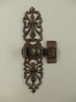 Schubriegel Eisen, rustikal braun, 24 x 8 cm