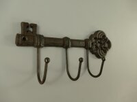 Wandhaken "Schlüssel" Gusseisen, 23 cm, braun